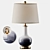 Brass Gradient Table Lamp: Elegant Lighting Solution 3D model small image 1