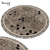 Circular 53" Rug: Polys - 511,160 3D model small image 1