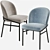 Elegant Eichholtz Willis Velvet Dining Chair 3D model small image 6