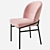 Elegant Eichholtz Willis Velvet Dining Chair 3D model small image 7