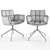 Nicolas Chardonne Swivel Dining Chair 3D model small image 4