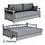 Blossom OM: Stylish Sofa Bed for Small Spaces 3D model small image 2