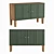 Green Small Andersen Chest of Drawers - 110x70x40 cm 3D model small image 1