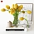 Yellow Tulip Decor Set 3D model small image 3