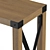 Sleek Sedalia Farmhouse Table 3D model small image 2