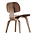Modern Scandinavian Design: Vitra Plywood Dining Chair (DCW) 3D model small image 2