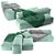 Extra Comfort Modular Sofa: Elegant, Practical & Durable 3D model small image 3