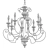 Elegant Empire Triumph Chandelier 3D model small image 2