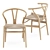 Elegant CH24 Wishbone Chair 3D model small image 3