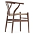 Elegant CH24 Wishbone Chair 3D model small image 4