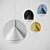 Flecks Conical Pendant Light 3D model small image 3