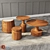 Functional Turn Tables Set  Compact and Stylish Furniture Set for Any Space! 3D model small image 2