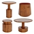 Functional Turn Tables Set  Compact and Stylish Furniture Set for Any Space! 3D model small image 3