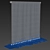 Elegant Roman Curtains with Tassel Edge 3D model small image 4