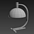 Sculptural Nemo AS1C Table Lamp 3D model small image 2