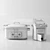Delonghi 3-Piece Appliance Set: SlowCooker & Fryer 3D model small image 5