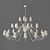 Elegant Illumination: Amantide Chandelier 3D model small image 1