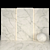 Elegant White Honed Marble Collection 3D model small image 1