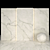 Elegant White Honed Marble Collection 3D model small image 2