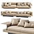 Modern Luxury Sofa: Konnery by Minotti 3D model small image 4