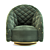 Portofino Luxury Armchair 3D model small image 4