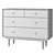 Vintage Quilda Chest of Drawers 3D model small image 3