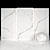 Elegant White Luna Marble Slabs 3D model small image 2