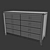 Italian Classic Aktual 452: Solid Wood & Metal Chest 3D model small image 2