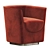 Elegant Thea Armchair: Antonelli Atelier 3D model small image 4