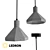 Minimalist Sand Cement Pendant Light 3D model small image 1