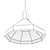 Minimalist Sand Cement Pendant Light 3D model small image 3