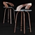 Stylish Bar Chair with Sleek Design 3D model small image 2