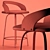 Stylish Bar Chair with Sleek Design 3D model small image 3