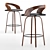 Stylish Bar Chair with Sleek Design 3D model small image 4