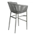Contemporary Muse Barstool: Stylish & Durable 3D model small image 3