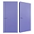 Profil Doors 16Z Interior Door + Lotus Handle 3D model small image 4