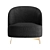 Porada Copine: Elegant and Compact Chair 3D model small image 2