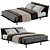 Desiree Platz Bed 183 cm: High-quality 3D Model for 3ds Max, OBJ, and FBX 3D model small image 1