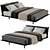 Desiree Platz Bed 183 cm: High-quality 3D Model for 3ds Max, OBJ, and FBX 3D model small image 2