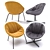 Compact Comfort: Lily Easy Chair by Modus 3D model small image 1