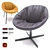 Compact Comfort: Lily Easy Chair by Modus 3D model small image 3