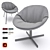 Compact Comfort: Lily Easy Chair by Modus 3D model small image 4