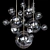 Elegant Brass Globe Suspension 3D model small image 2