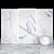 Elegant Borghini White Marble: Versatile Textured Tiles 3D model small image 1