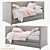 Thalia Daybed: Stylish and Comfortable 3D model small image 1