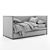 Thalia Daybed: Stylish and Comfortable 3D model small image 4