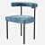 Kashmir Chair: Elegant Leather Comfort 3D model small image 2
