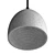 Sleek Concrete Dome Light 3D model small image 3