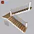 Modern Steel Staircase Design 3D model small image 1