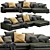 Luxurious Verzelloni Holden Leather Chaise 3D model small image 2